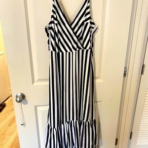 Striped maxi dress